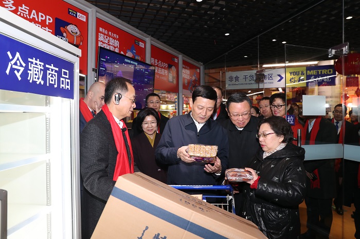 肖亞慶帶隊調研春節期間食品安全保障工作